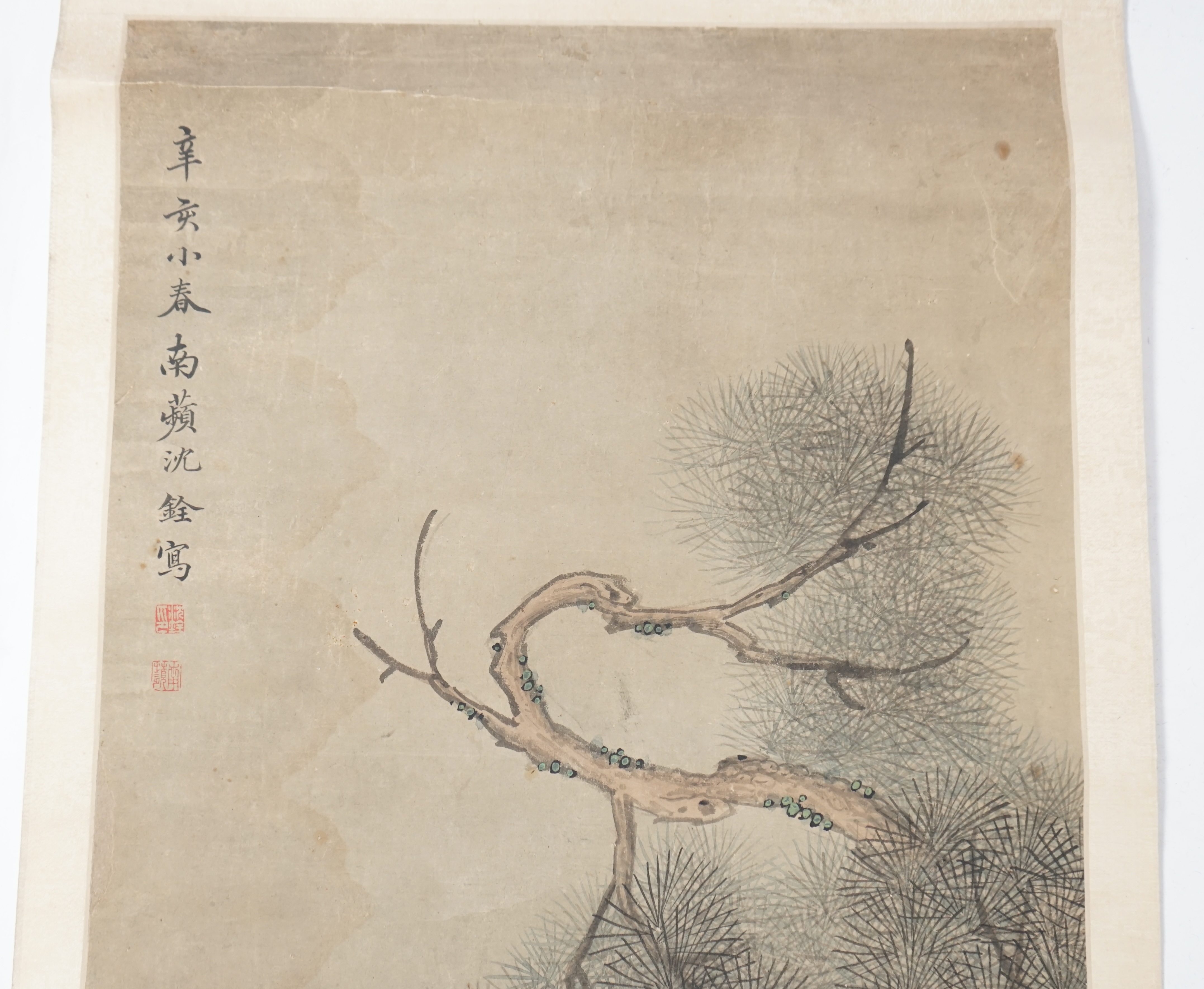 Three Chinese scroll paintings, 19th/20th century